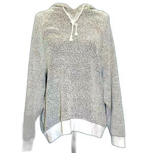 Lou & Grey Soft Textured Hoodie with Rope Drawstring Sz XL